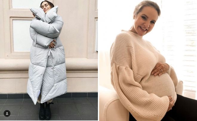 модная зимняя одежда для беременных