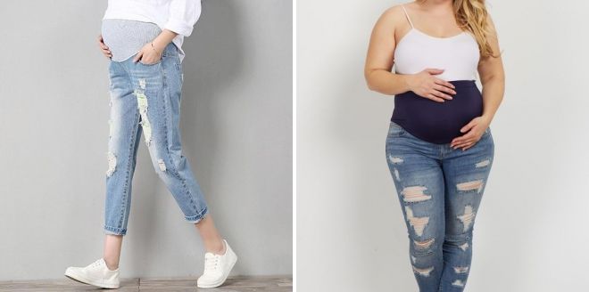 модные джинсы для беременных
